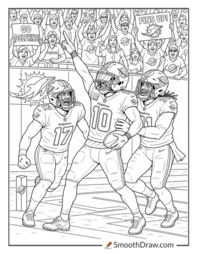 Miami Dolphins End Zone Celebration