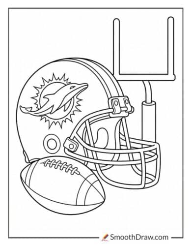 Miami Dolphins Football Helmet