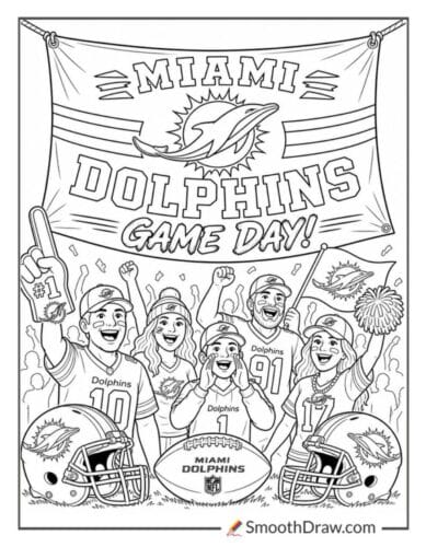 Miami Dolphins Game Day Banner