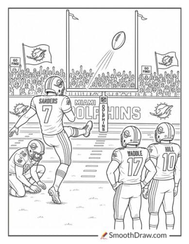 Miami Dolphins Goalpost Kick Moment