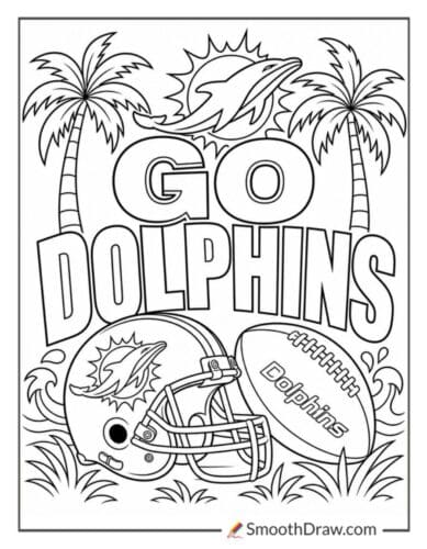 Miami Dolphins Kids Fan Poster