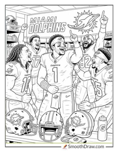 Miami Dolphins Locker Room Celebration