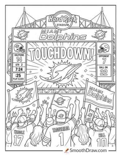 Miami Dolphins Stadium Scoreboard