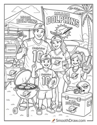 Miami Dolphins Tailgate Family