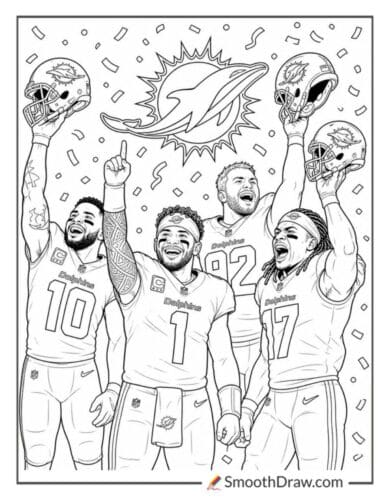 Miami Dolphins Victory Pose