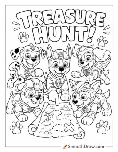 Mighty Pups Pups On A Treasure Hunt