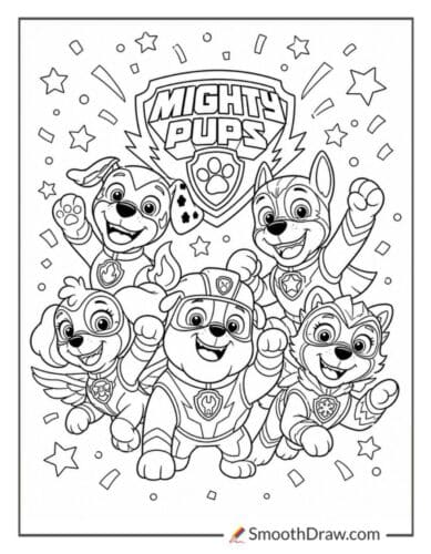Mighty Pups Team Celebrating A Rescue