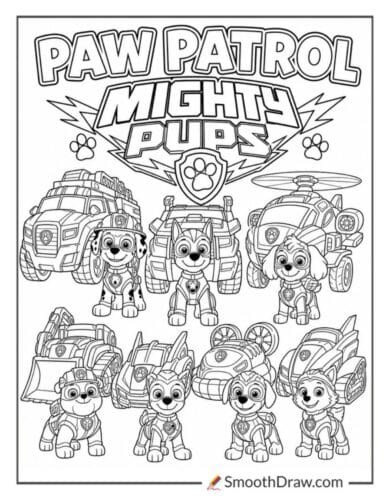 Mighty Pups Team With Rescue Vehicles