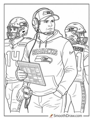 Mike Macdonald On Sideline