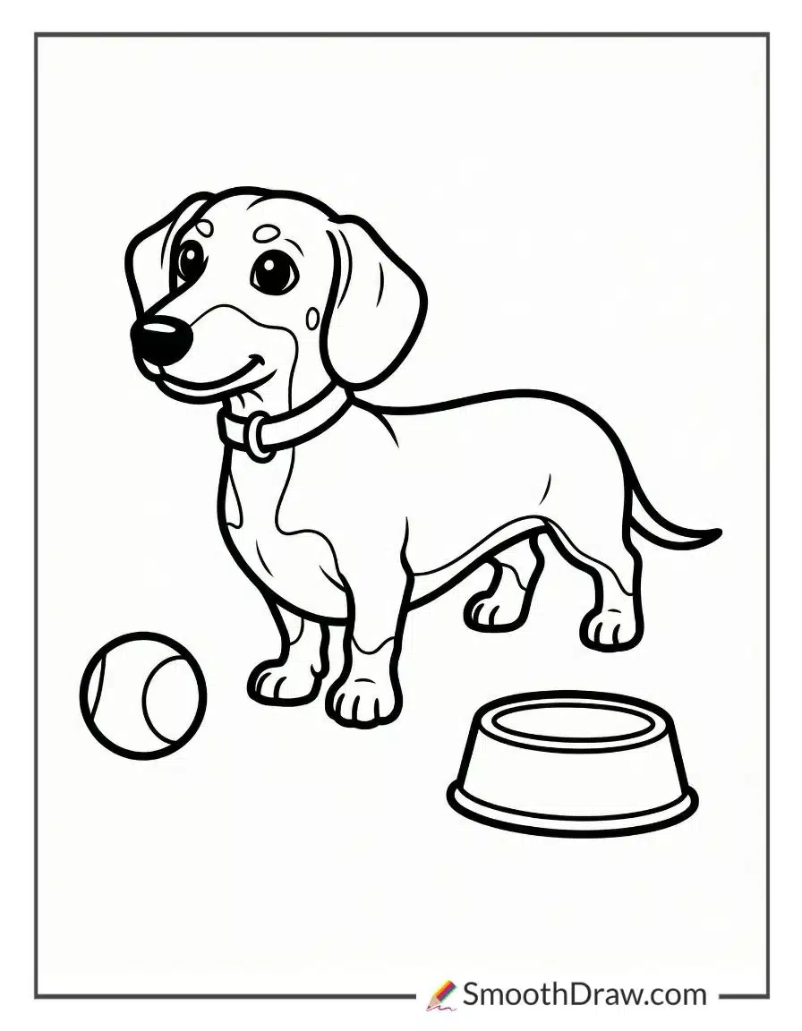 Miniature Dachshund Coloring Pages