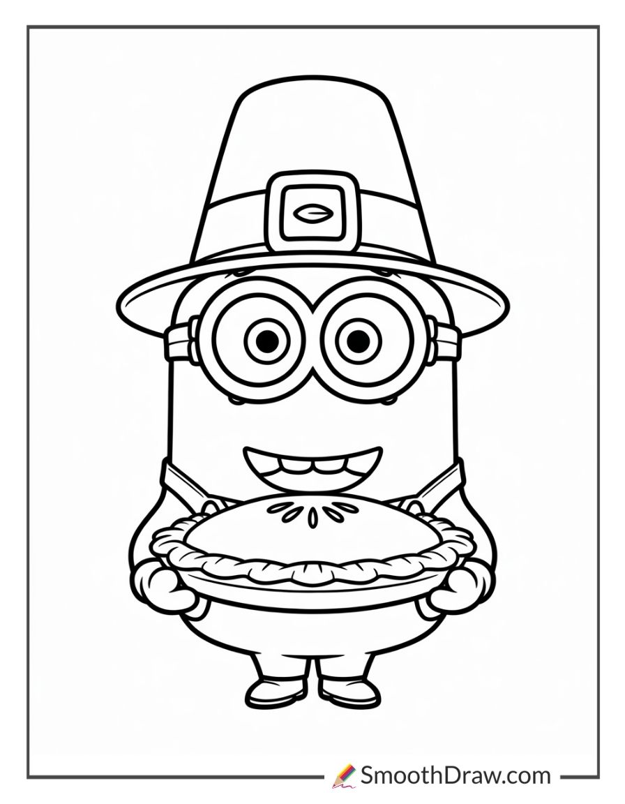 minion thanksgiving coloring pages