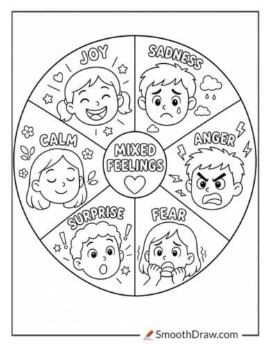 Mixed Feelings Emotion Wheel