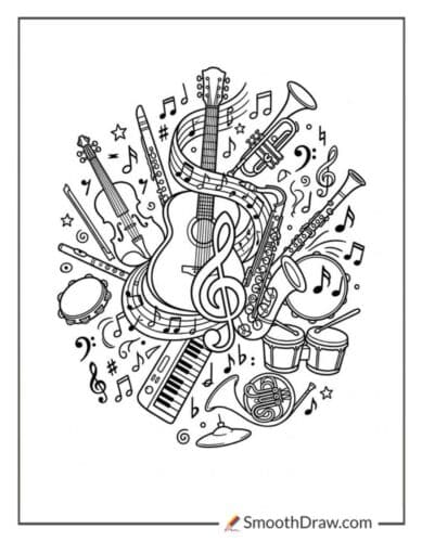 Music Coloring Pages