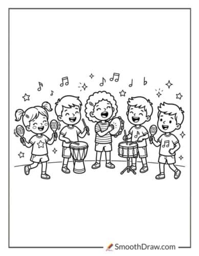 Music Coloring Pages For Kids