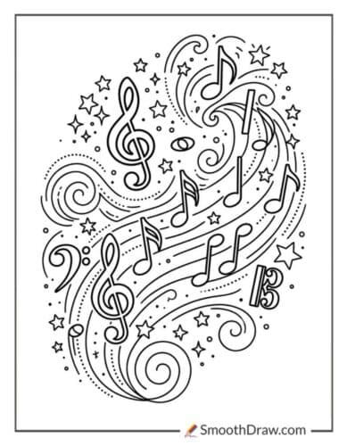 Music Notes Coloring Pages