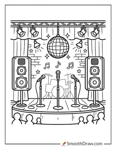 Music Themed Coloring Pages