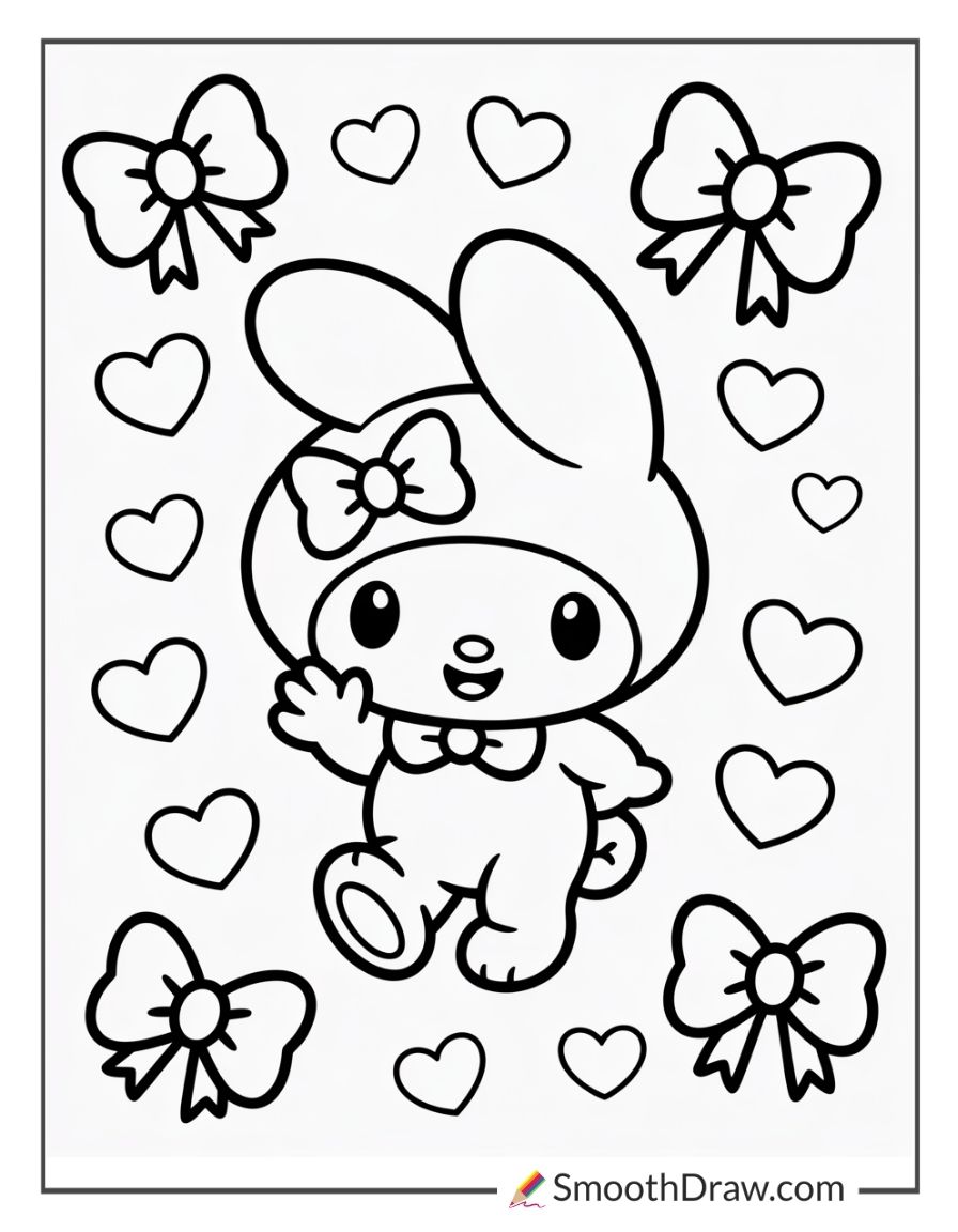 My Melody Coloring Pages