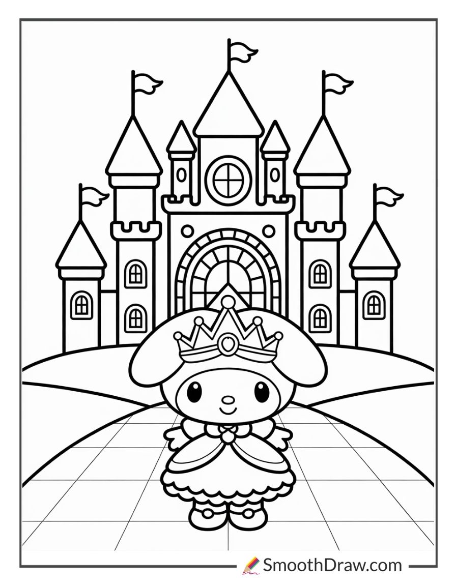 My Melody Princess Coloring Pages