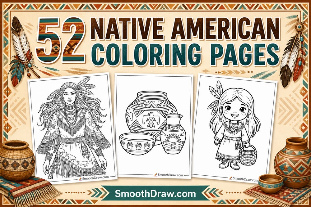 Native American coloring pages