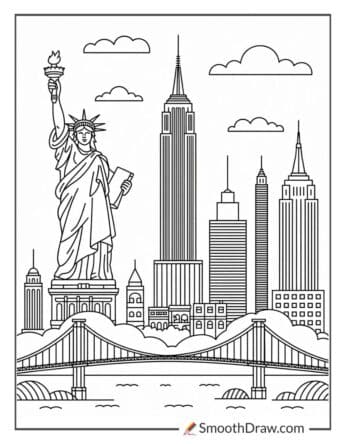 new york city coloring pages