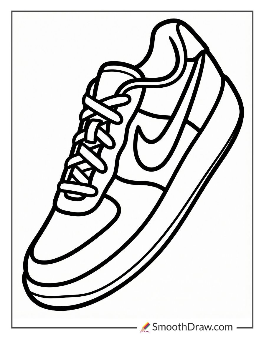 Nike Shoe Coloring Pages