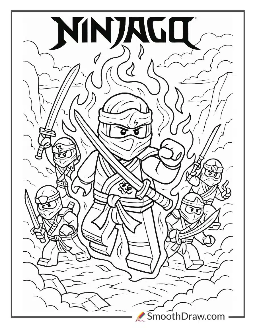 Ninjago Coloring Pages Lloyd