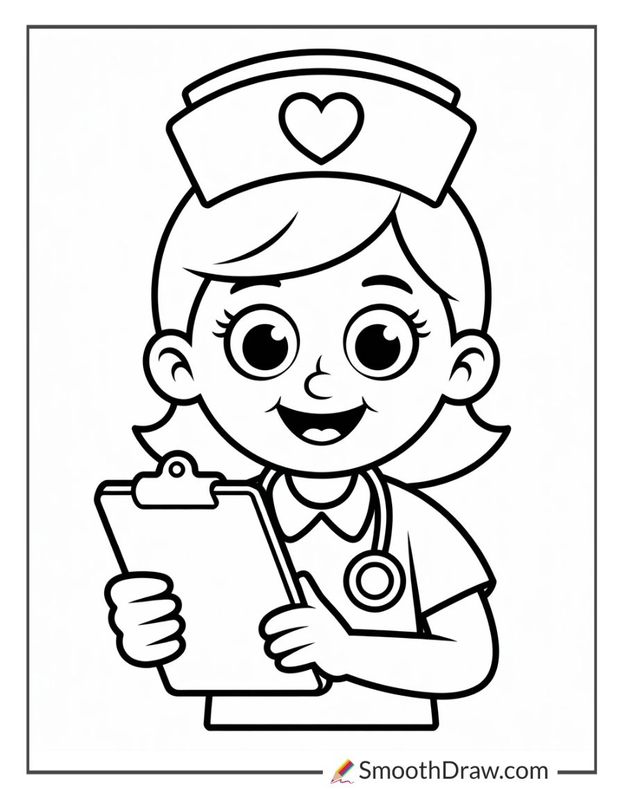 Nurse Coloring Pages