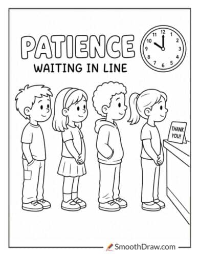 Patience Waiting In Line