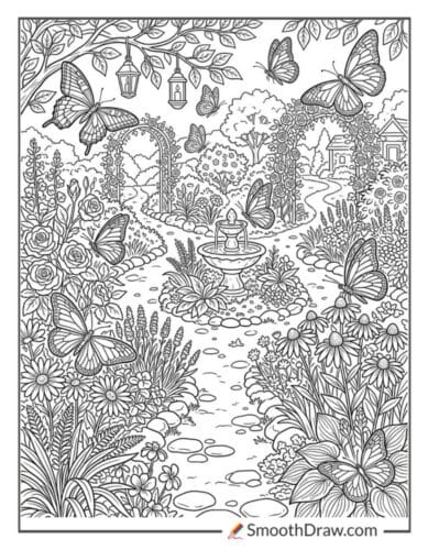 Peaceful Butterfly Garden