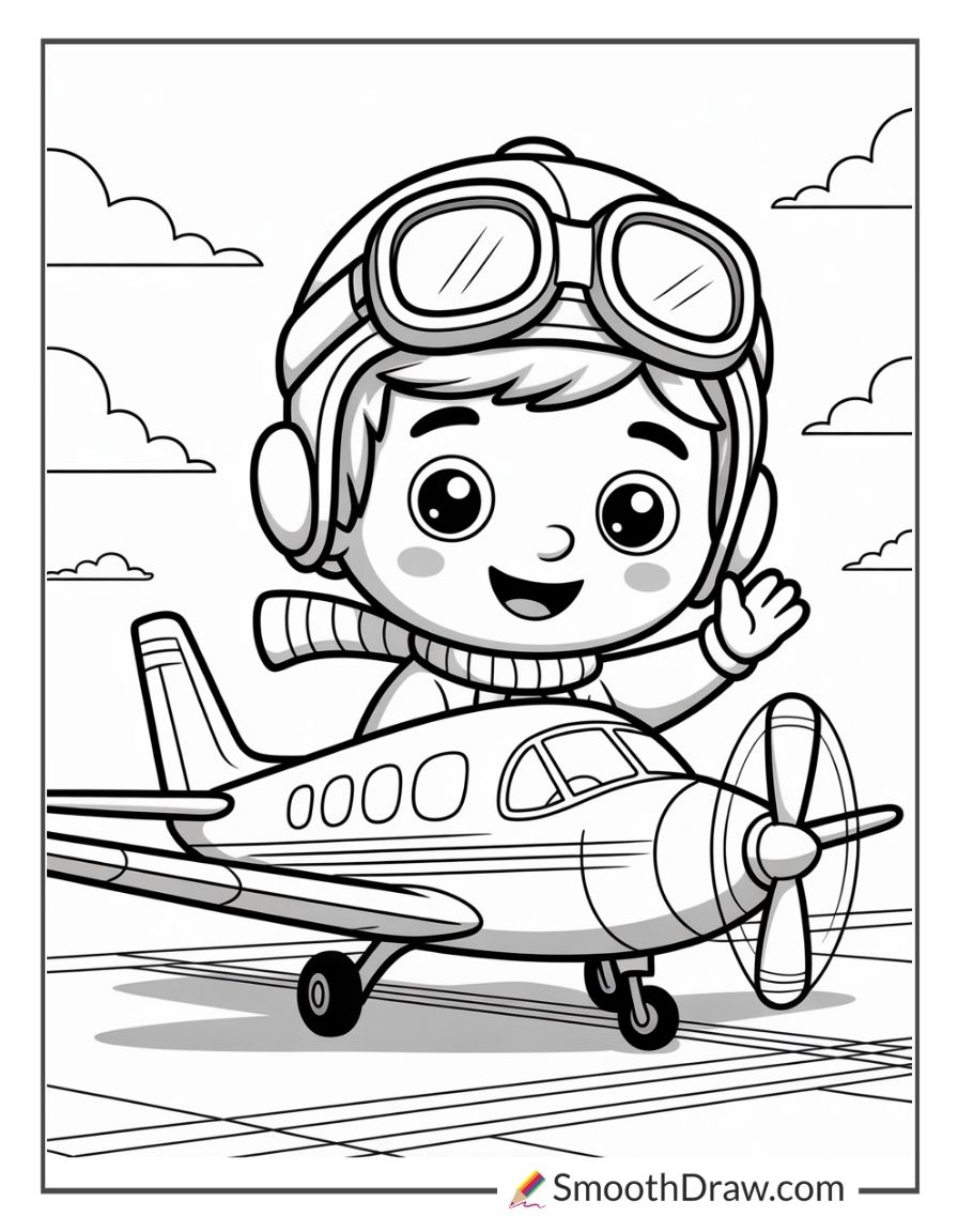 Pilot Coloring Pages