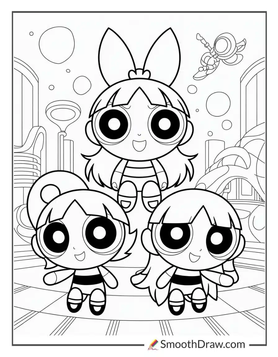 Powerpuff Girls Stoner Coloring Pages