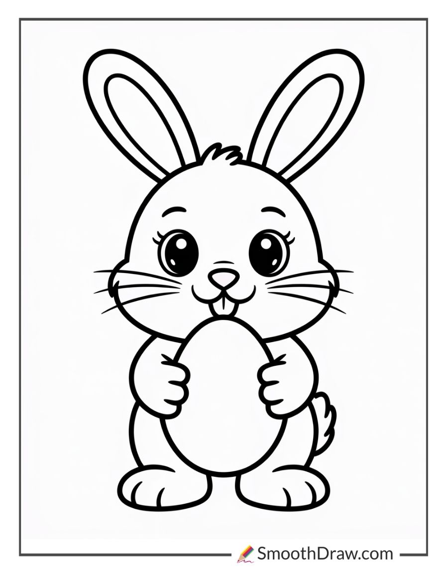 Preschool Easter Bunny Coloring Pages