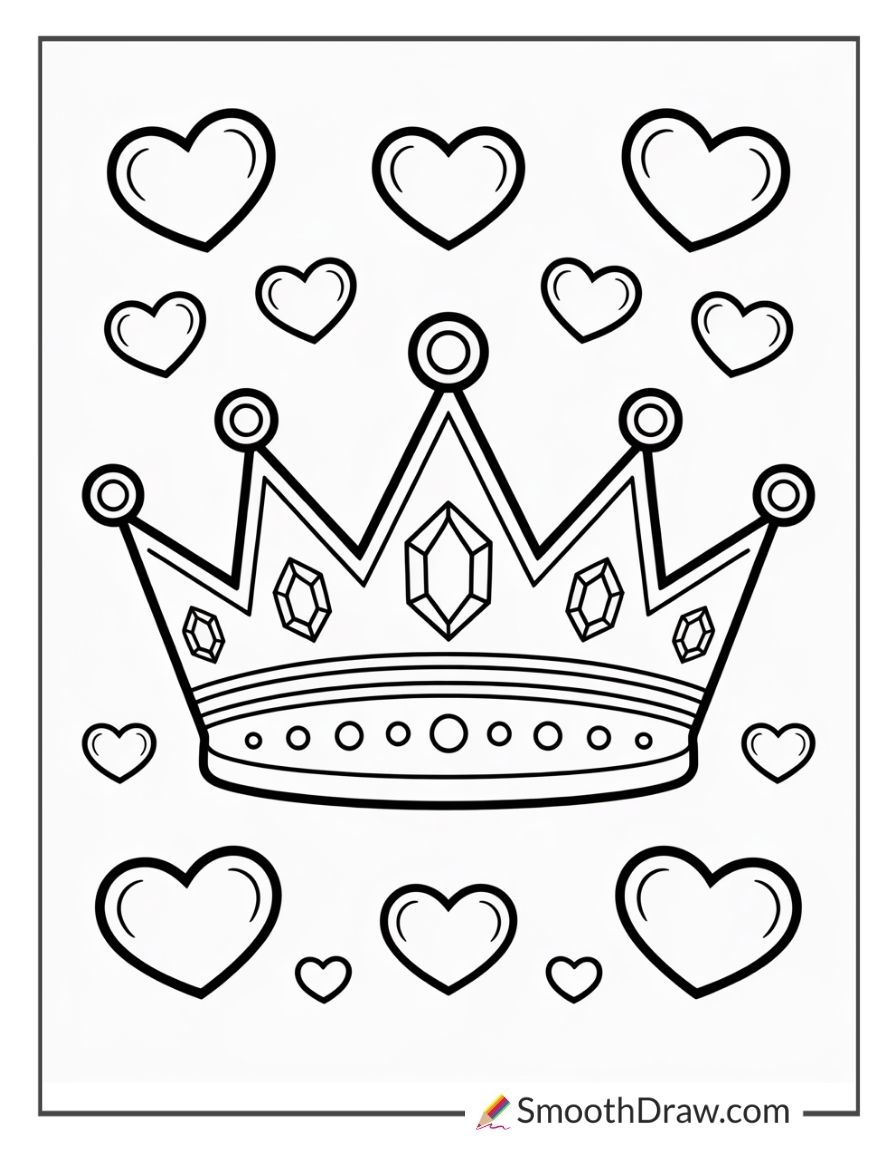 Princess Crown Coloring Page