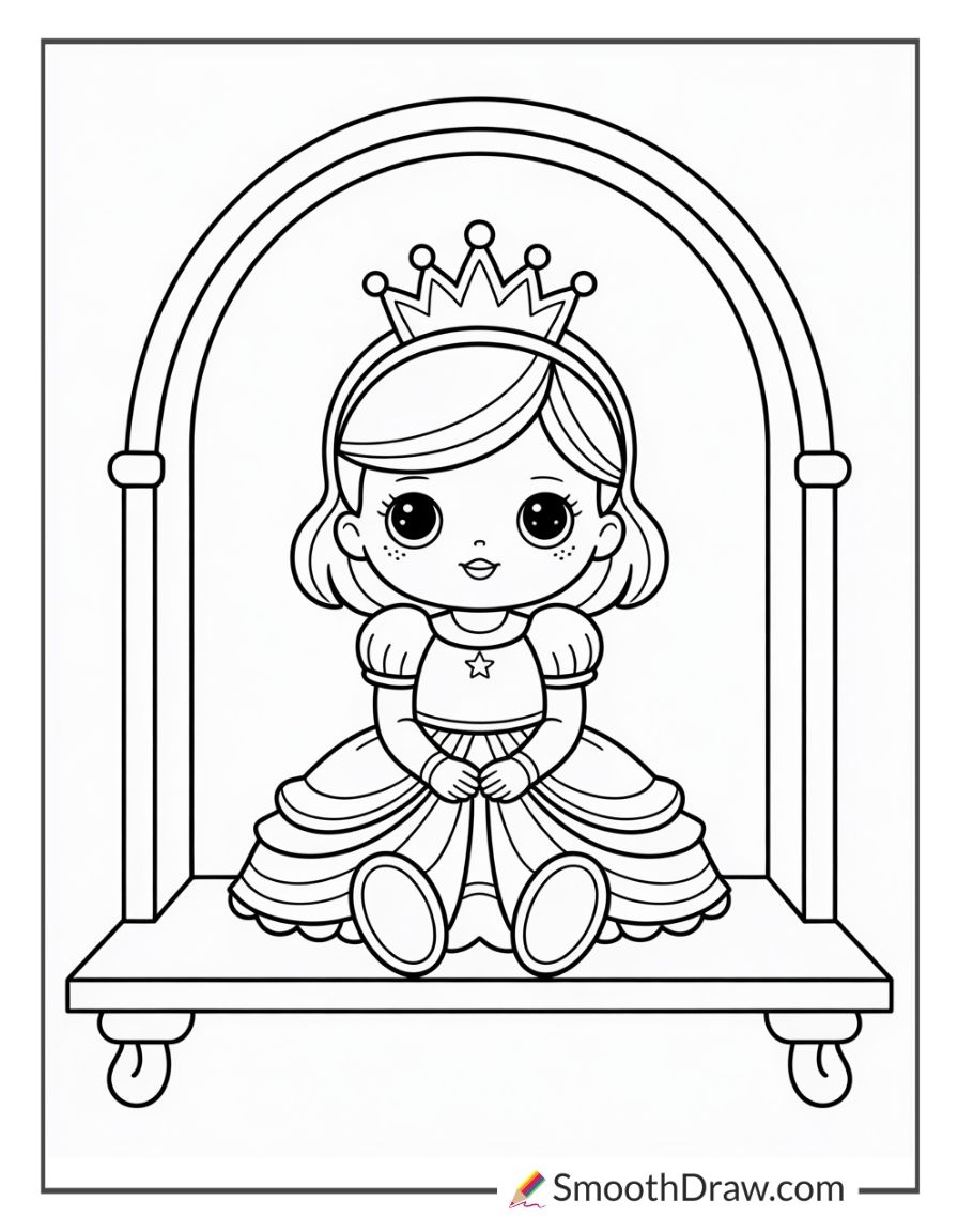 Princess Doll Coloring Pages