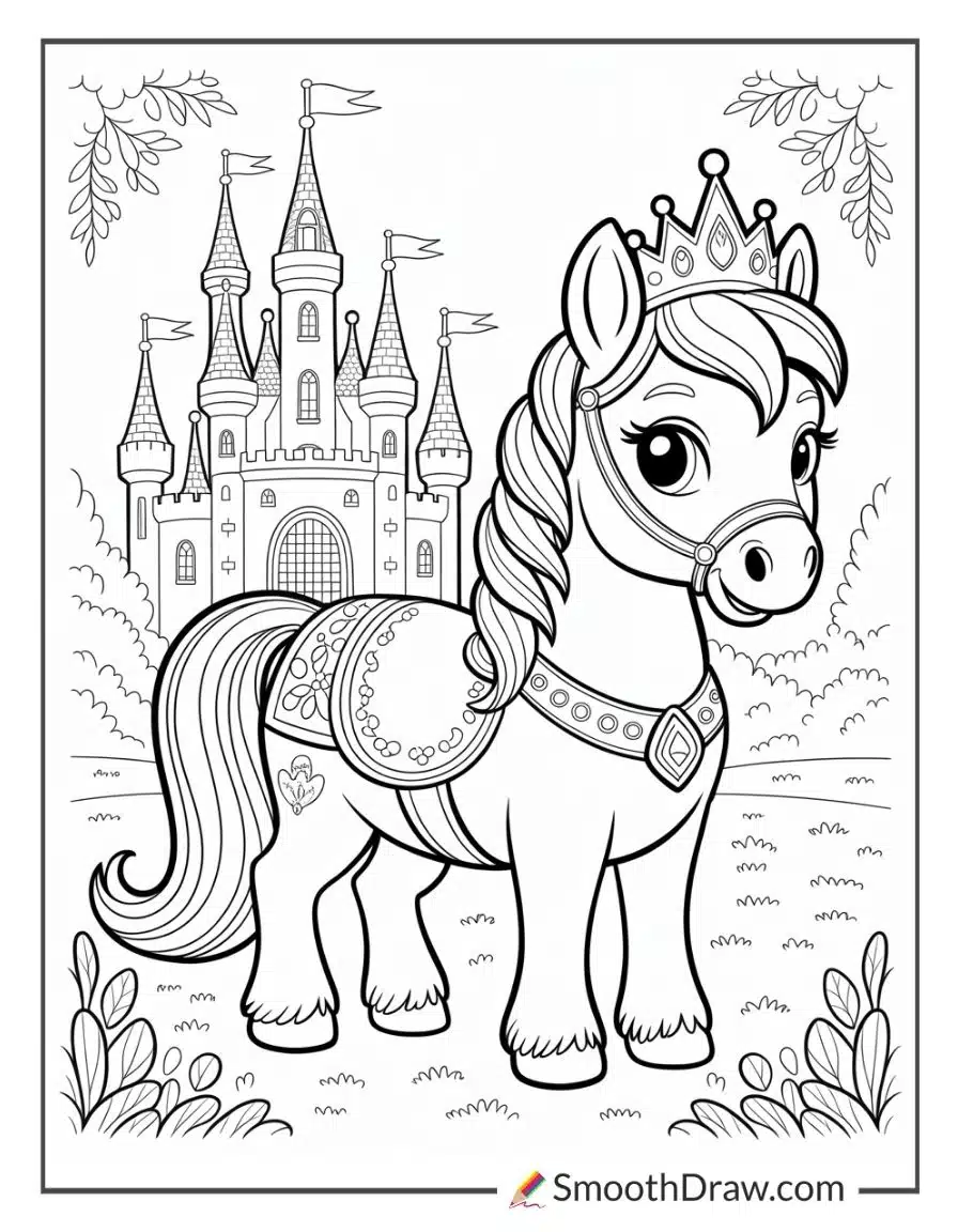 Princess Pony Coloring Pages
