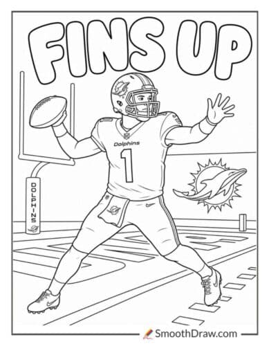 Quarterback Throwing Touchdown Pass
