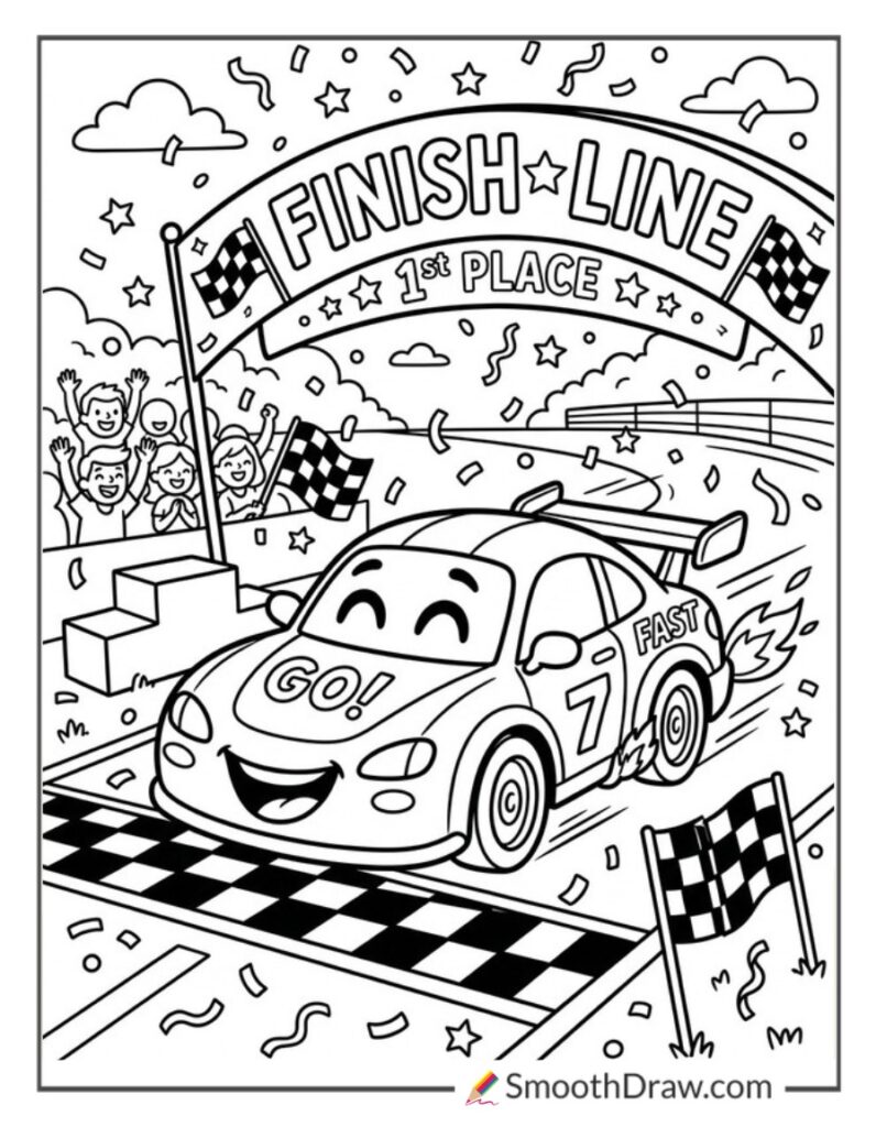 50 Free Race Car Coloring Pages (PDFs & Online Coloring)