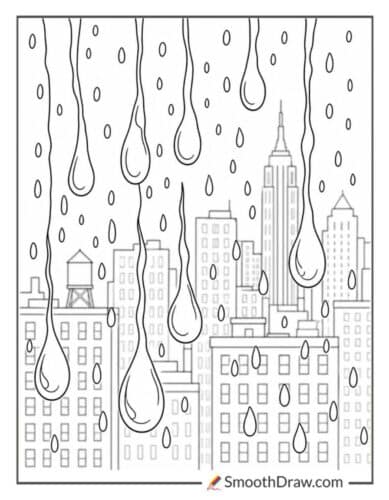 Rain Drops On A Window