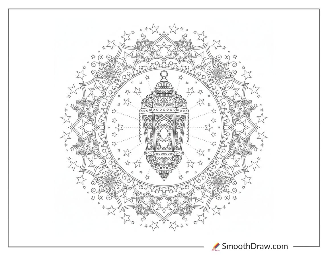 Ramadan Adult Coloring Pages