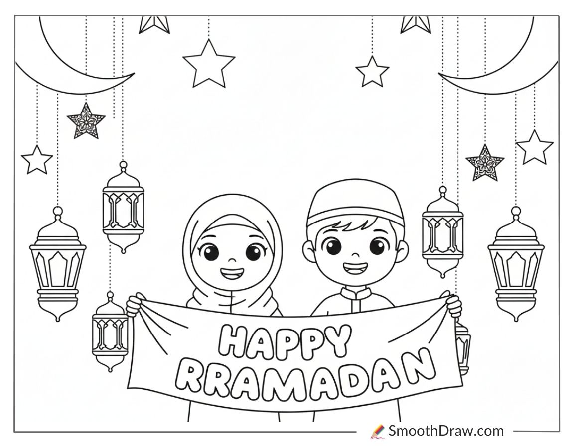 Ramadan Coloring Pages For Preschoolers