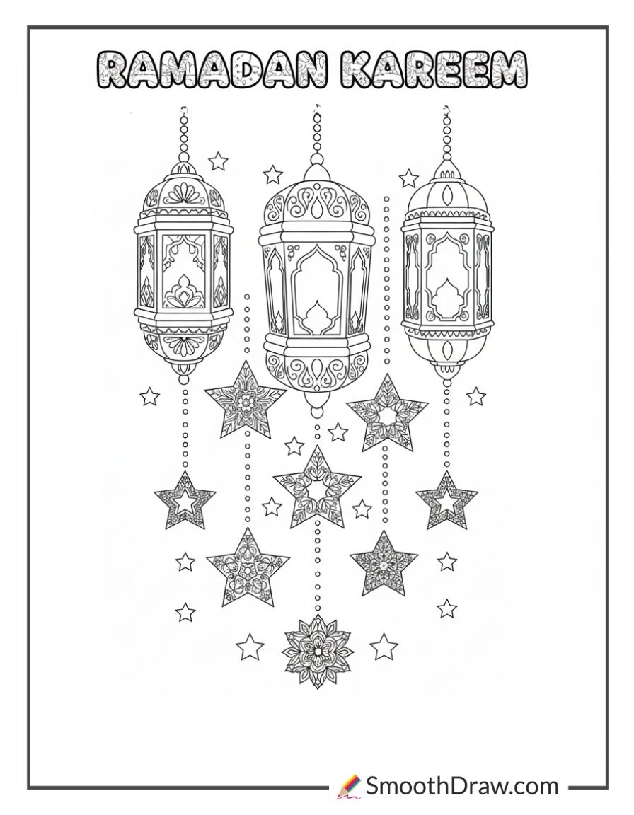 Ramadan Kareem Coloring Pages
