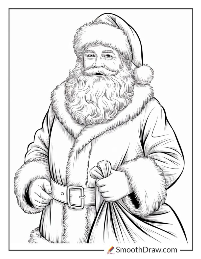 71 Free Santa Coloring Pages