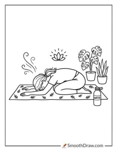 Relaxing Yoga Pose