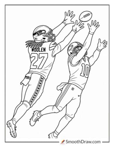 Riq Woolen Defending Pass