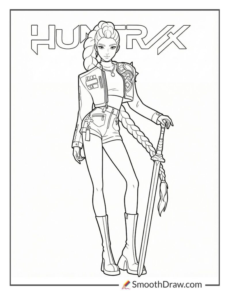 Color Rumi Hunter 28 Free Rumi Coloring Pages (PDF Downloads)