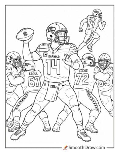 Sam Darnold Throwing Pass