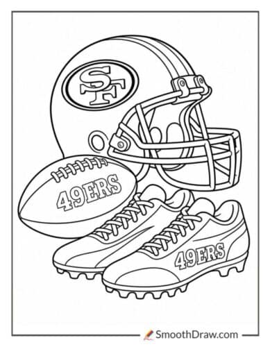 San Francisco 49ers Helmet Design