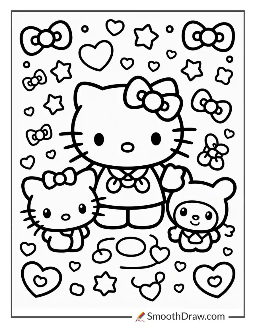 Sanrio Hello Kitty Coloring Pages
