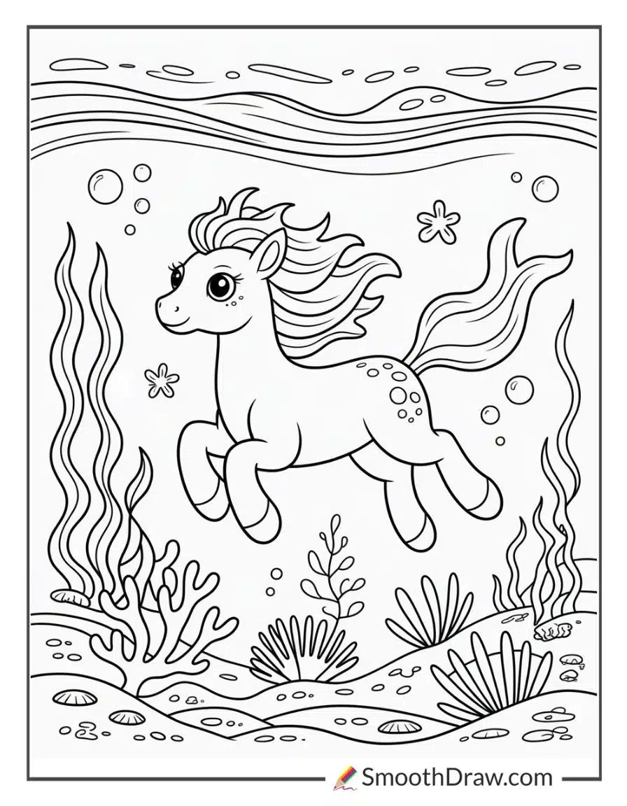 Sea Pony Coloring Pages