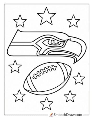 Seattle Seahawks Coloring Page